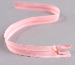 Zipper, covered - salmon pink 20 cm (653) 