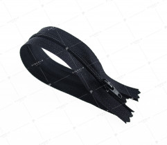 Zipper - helical, black, 20 cm  (204)