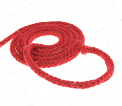 Cord - cotton, red 5 mm (413)  