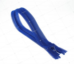 Zipper - covered, royal blue 25 cm (2627)