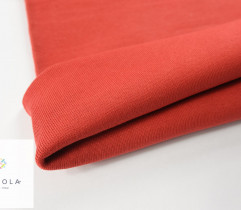 Rib - tubular cotton, red, 45 cm  