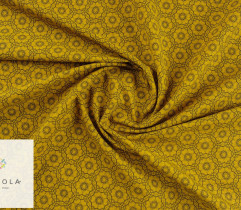 Woven cotton 140 cm gold mandala (2789) 1,45Lm