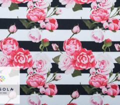 Oxford PU Woven Garden Fabric - Rose Garden