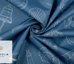 Oxford PU Woven Garden Fabric - Marine 0,9Lm
