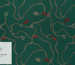 Woven Viscose Fabric – Chains Pattern