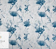 Woven Fabric Barbie Classic Blue - Floral 