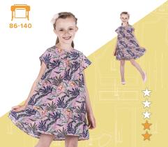 Wykrój sukienki dziecięcej Alina - wydruk wielkoformatowy 86-140