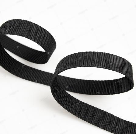 Gurtband Polyester schwarz 25mm online kaufen