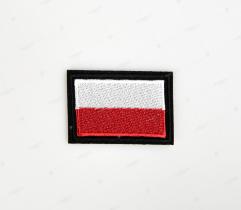 Thermoaplication - Polish flag in a frame