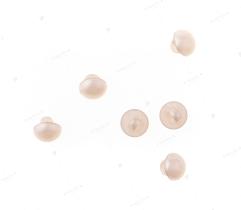 Ösenknopf 10 mm - perlenfarben