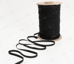 Knitted elastic 4 mm - black