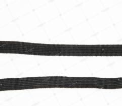Knitted elastic 8 mm - black