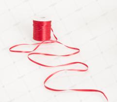 Satin ribbon 3 mm - raspberry