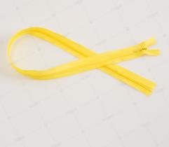Covered spiral zip 55 cm - Warm yellow
